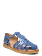 Sandals - Flat - Closed Toe - Op Platta Sandaler Blue ANGULUS