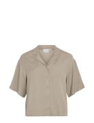 Vila Vipricil S/S Shirt/Su - Noos Beige