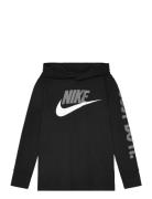 Nike B Nsw Futura Hooded Ls Tee / B Nsw Futura Hooded Ls Tee Svart