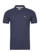 Tommy Jeans Tjm Slim Placket Polo Marinblå