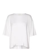 Olivia Top Tops T-shirts & Tops Short-sleeved White Movesgood