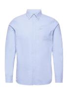 Cotton L/S Oxford Shirt Tops Shirts Casual Blue Superdry