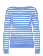 Tommy Hilfiger Co Jersey Stitch Boat-Nk Sweater Blå