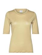Elena Tee Designers T-shirts & Tops Short-sleeved Yellow Filippa K