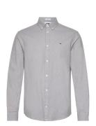 Tjm Reg Brushed Grindle Shirt Tops Shirts Casual Grey Tommy Jeans