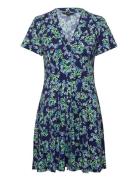 Benedetta Meadow Vnk Dress Kort Klänning Blue French Connection