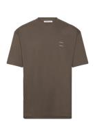 Joel T-Shirt 11415 Designers T-shirts Short-sleeved Brown Samsøe Samsø...