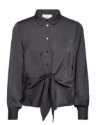 Albamw Blouse Tops Blouses Long-sleeved Grey My Essential Wardrobe