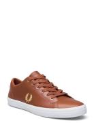 Baseline Leather Låga Sneakers Brown Fred Perry