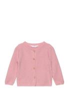 Mango Button Knit Cardigan Rosa