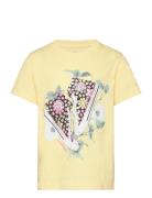Cnvg Floral Sneaker T-Shirt Sport T-shirts Short-sleeved Yellow Conver...