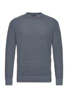 Superdry Textured Crew Knit Jumper Marinblå