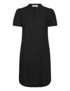 Voile Shirt Dress Kort Klänning Black Rosemunde