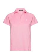 Tailored Fit Mesh Polo Shirt Sport T-shirts & Tops Polos Pink Ralph La...