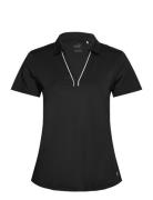 W Cloudspun Piped Ss Polo Tops T-shirts & Tops Polos Black PUMA Golf