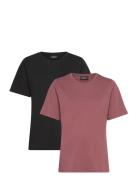 Olmonly Life S/S 2-Pack Top Jrs Tops T-shirts Short-sleeved Pink Only ...