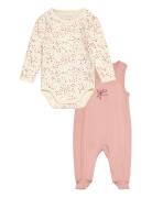Body Ls W.romper Sets Sets With Body Multi/patterned Fixoni