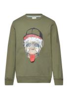 Sweatshirt Ls Tops Sweat-shirts & Hoodies Sweat-shirts Green Minymo