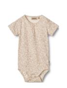 Body S/S Linette Bodies Short-sleeved Pink Wheat