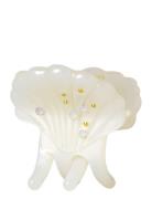 Pasha Shell Accessories Hair Accessories Hair Claws White Maanesten