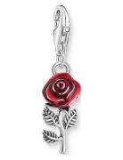 Charm Pendant Rose Accessories Jewellery Necklaces Chain Necklaces Sil...