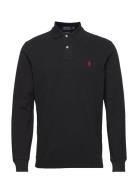 Polo Ralph Lauren Custom Slim Fit Mesh Polo Shirt Svart