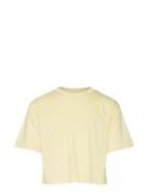 Vmpastel Over D Cropped Ss Top Girl Tops T-shirts Short-sleeved Yellow...