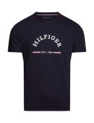Rwb Arch Gs Tee Tops T-shirts Short-sleeved Navy Tommy Hilfiger