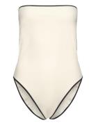 Nima White Swimsuit Baddräkt Badkläder White ALOHAS