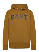 Gant Logo Sweat Hoodie Tops Sweat-shirts & Hoodies Hoodies Brown GANT