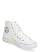 Ctas Hi White/White/Chaos Fuschia Höga Sneakers White Converse