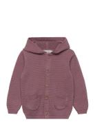 Fixoni Knit Cardigan Ls Burgundy