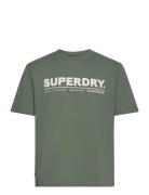 Utility Sport Logo Loose Tee Sport T-shirts Short-sleeved Green Superd...