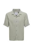 Onskyle 0158 Ss Shirt Tops Shirts Short-sleeved Grey ONLY & SONS