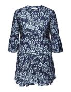 ONLY Carmakoma Carmarrakesh Life 3/4 Tunic Dress Aop Blå