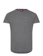 Tjm Slim Jaspe C Neck Tops T-shirts Short-sleeved Grey Tommy Jeans