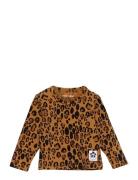 Mini Rodini Basic Leopard Ls Tee Tencel™ Brun