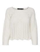 Vero Moda Vmginger 3/4 Boatneck Pullover Ga Noos Kräm