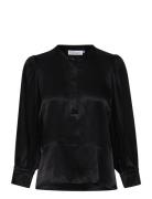 Keanekb Blouse Tops Blouses Long-sleeved Black Karen By Simonsen