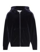 Hoodie Full Zip Tops Sweat-shirts & Hoodies Hoodies Navy Rosemunde Kid...