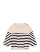 Knitted Striped Sailor Jumper Tops Knitwear Pullovers Beige Copenhagen...