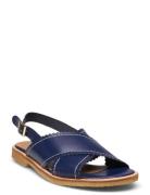 Sandals - Flat - Open Toe - Op Platta Sandaler Blue ANGULUS