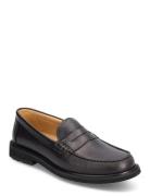 Classic Loafer - Black Grained Leather Loafers Låga Skor Black S.T. VA...