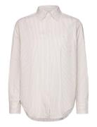 Rel Luxury Oxford Stripe Bd Shirt Tops Shirts Long-sleeved Beige GANT