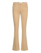 Pd-Marija Jeans Herritage Color Bottoms Jeans Flares Beige Pieszak