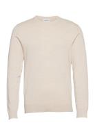 Lindbergh Ecovero L/S O-Neck Knit Kräm