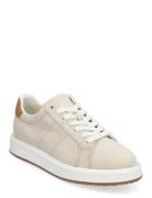 Angeline Iv Suede & Leather Sneaker Låga Sneakers Beige Lauren Ralph L...