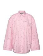Over D Shirt Tops Shirts Long-sleeved Pink ROTATE Birger Christensen
