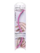 Stylfile Curved 3 In 1 S-Shape Nail File Nagelverktyg Naglar Nude Styl...