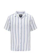 ONLY & SONS Onstrev Life Reg Stripe Ss Shirt Noos Vit